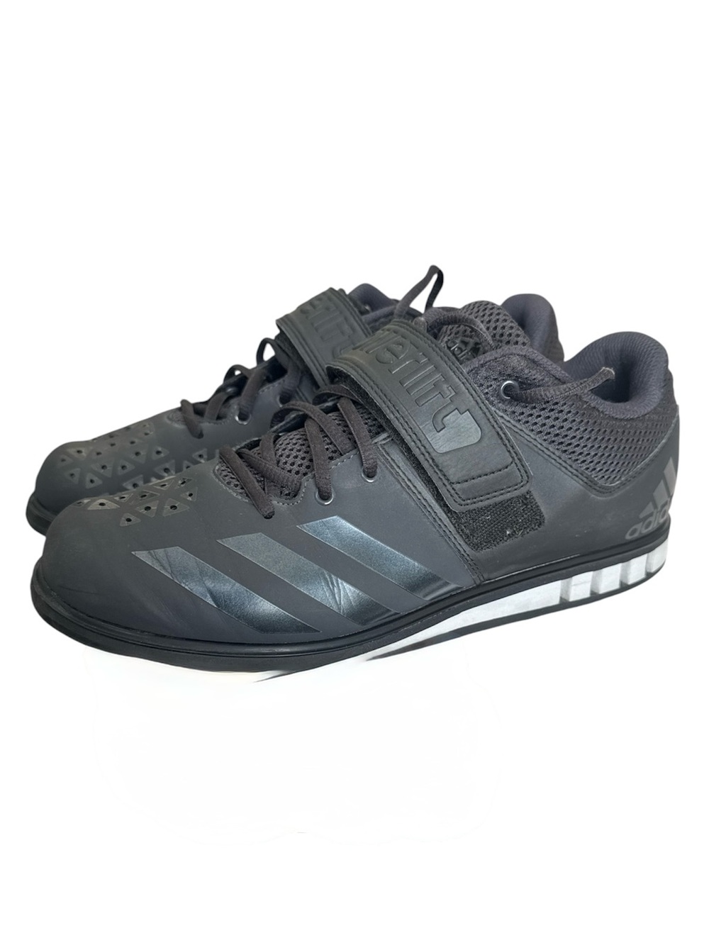 Adidas Powerlift Weightlifting Shoes Black Men’s 9 Trainer Gym Lifting Strap